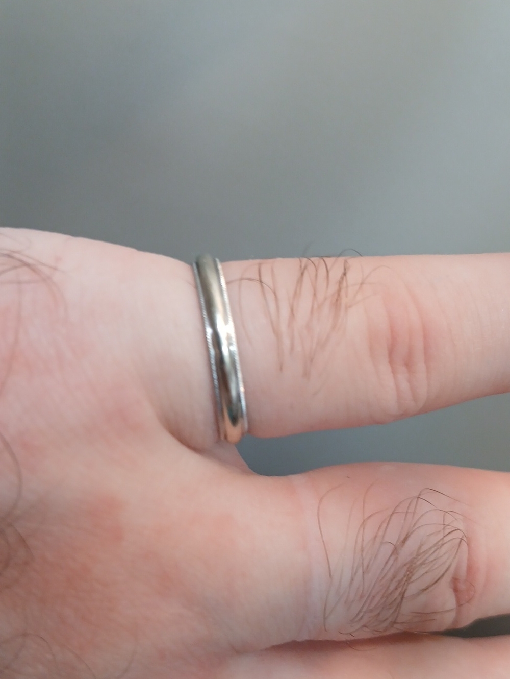 14k White Gold Wedding Ring
